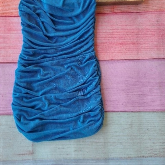 Princess Polly Dresses Princess Polly Blue The Goddess Ruched One